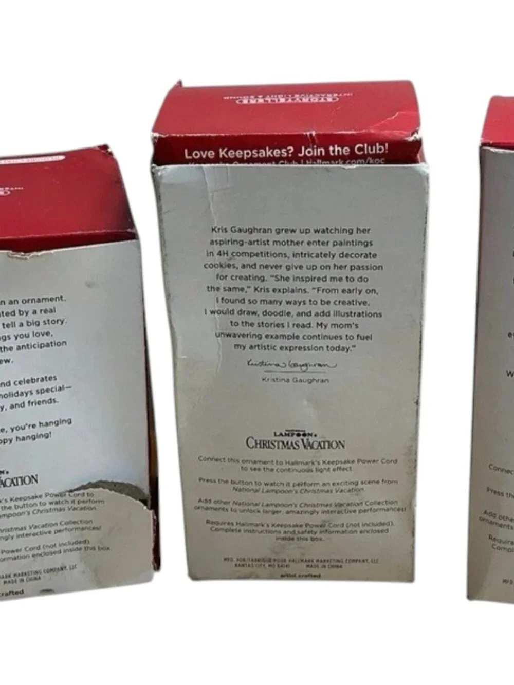 Hallmark Ornament Storyteller - National Lampoon Griswold Set of 3